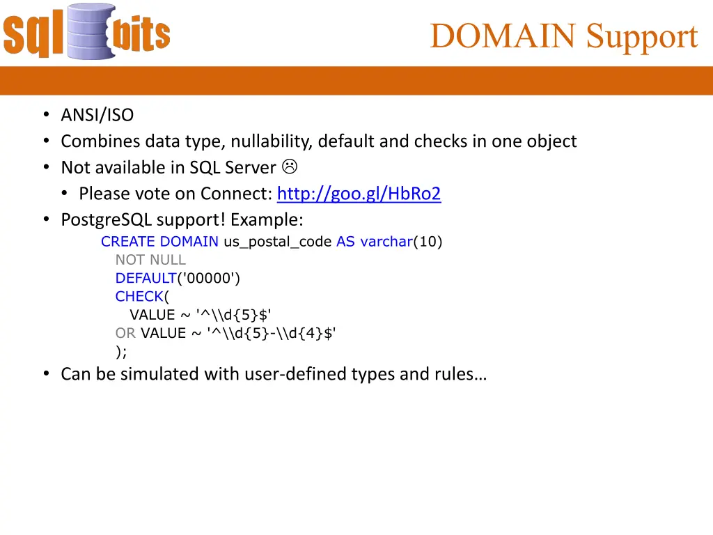 domain support