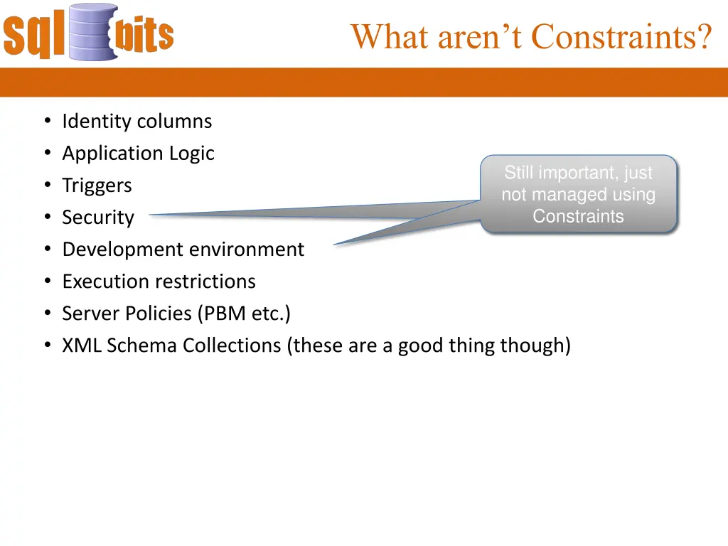 what aren t constraints