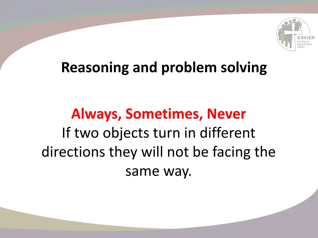 reasoning and problem solving 3