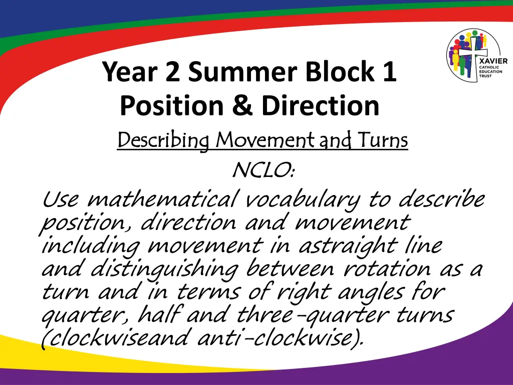 year 2 summer block 1 position direction 2