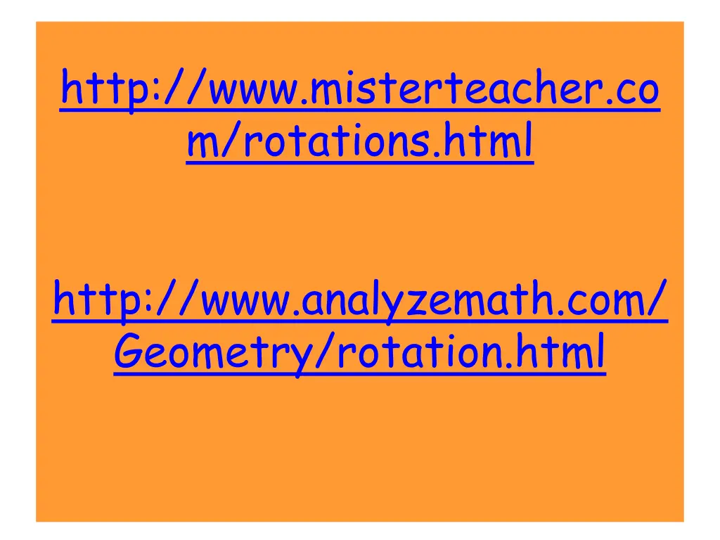 http www misterteacher co m rotations html