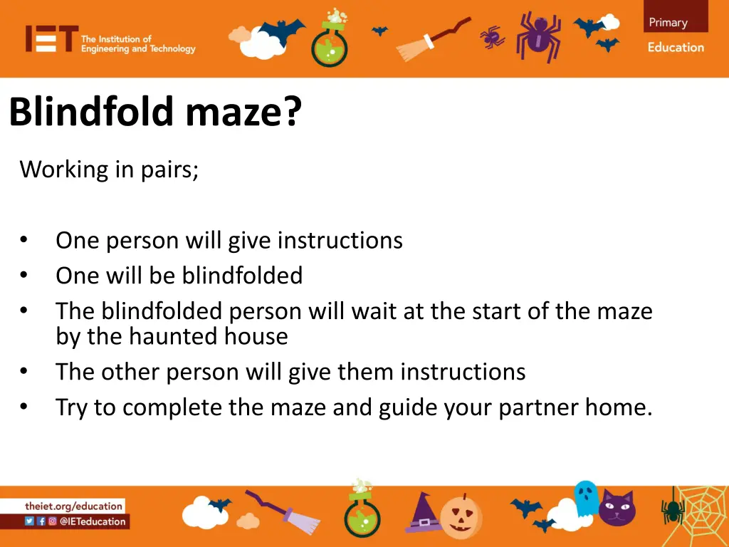 blindfold maze