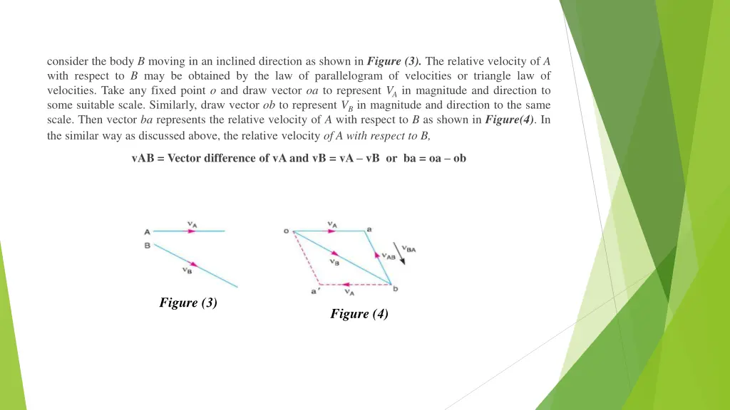 consider the body b moving in an inclined