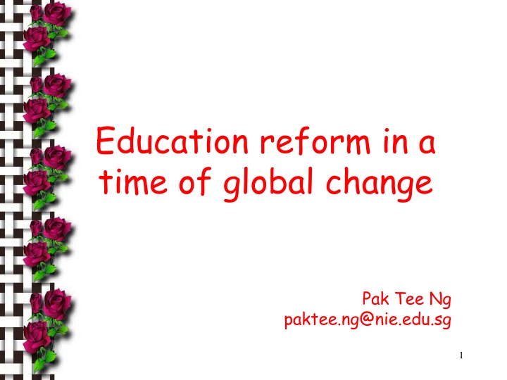 education reform in a time of global change