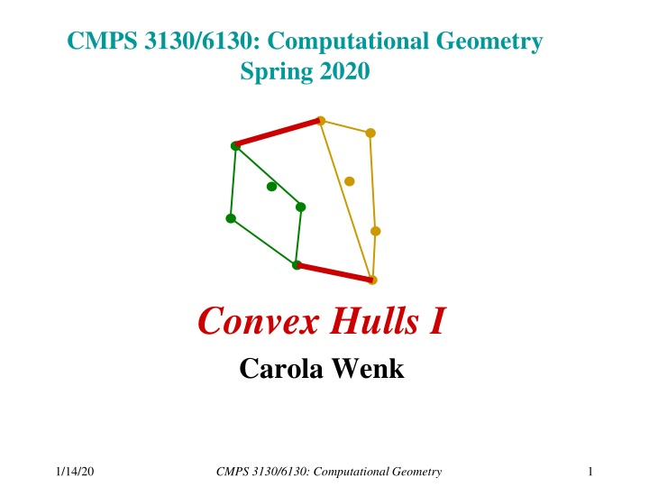 cmps 3130 6130 computational geometry spring 2020