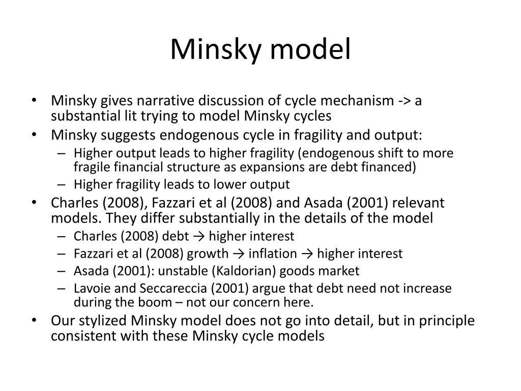 minsky model