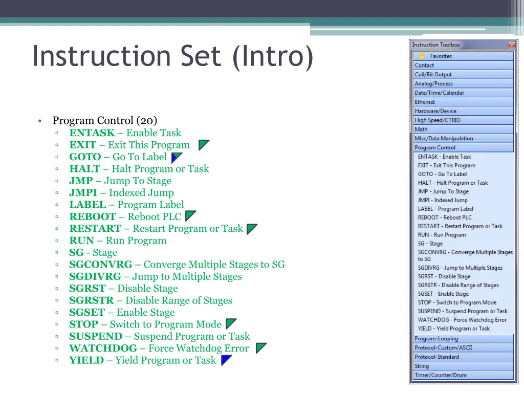 instruction set intro 1