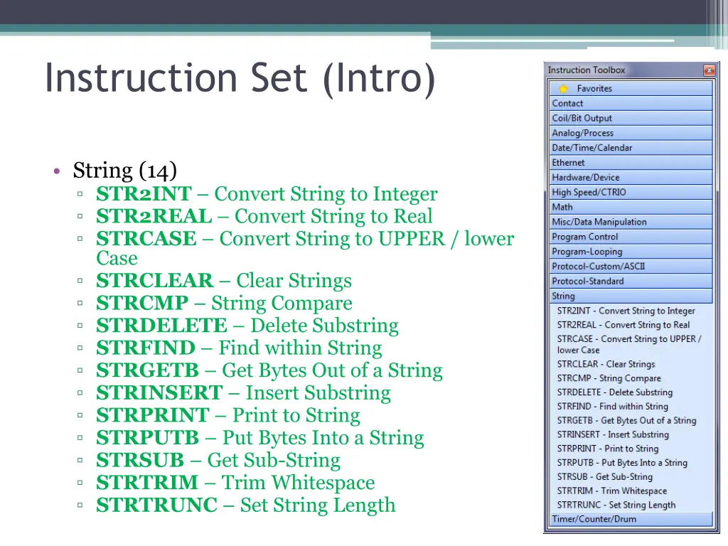 instruction set intro 2