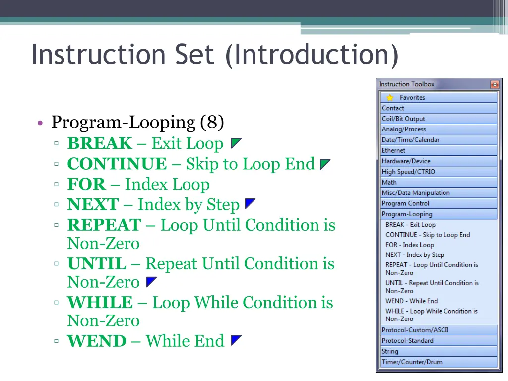 instruction set introduction 11