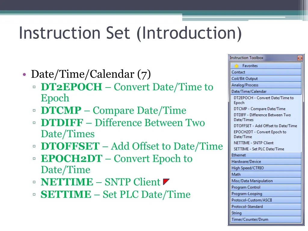 instruction set introduction 5