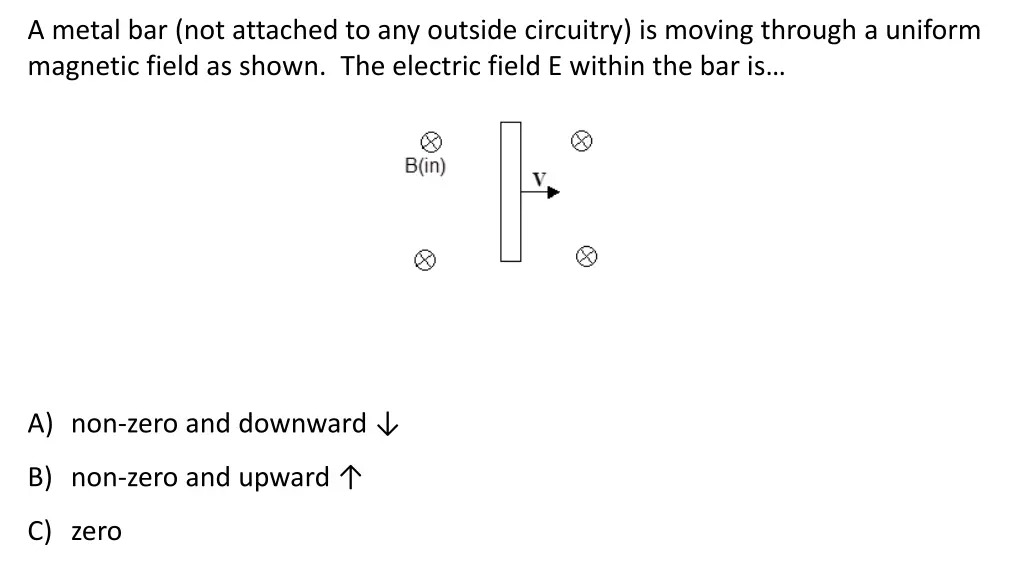 a metal bar not attached to any outside circuitry