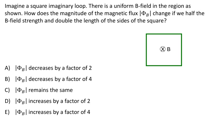 imagine a square imaginary loop there