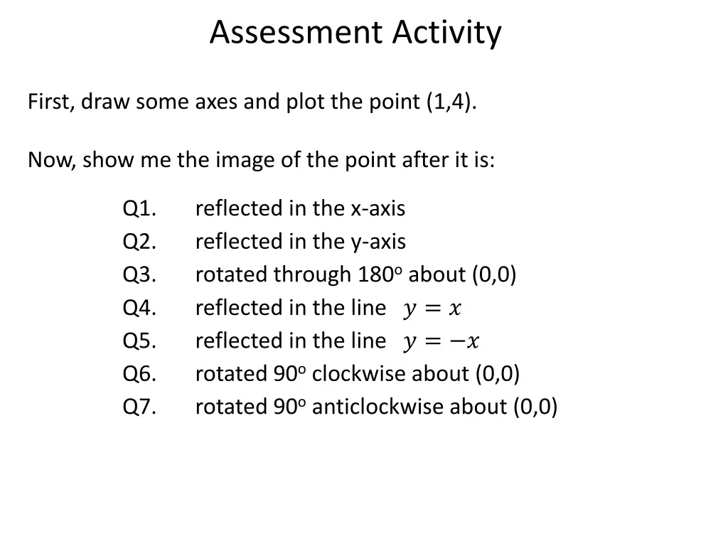 assessment activity