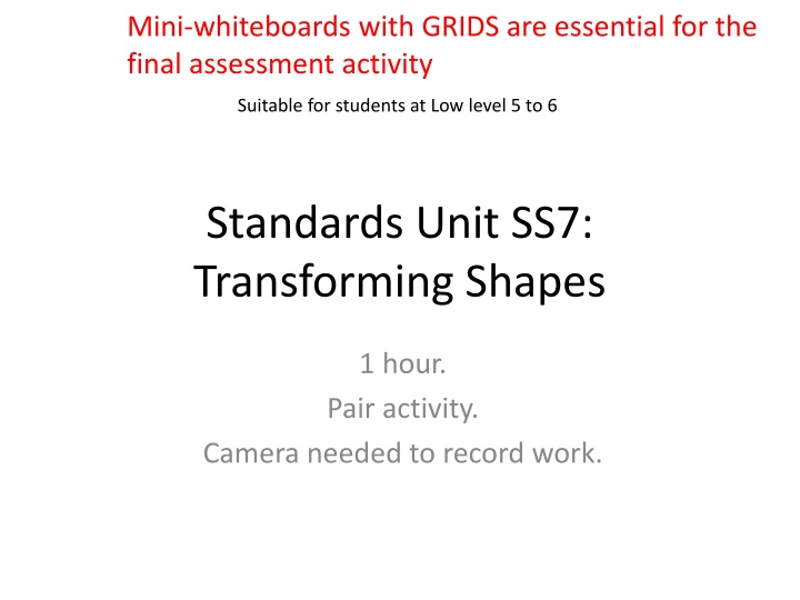 mini whiteboards with grids are essential