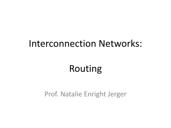 interconnection networks