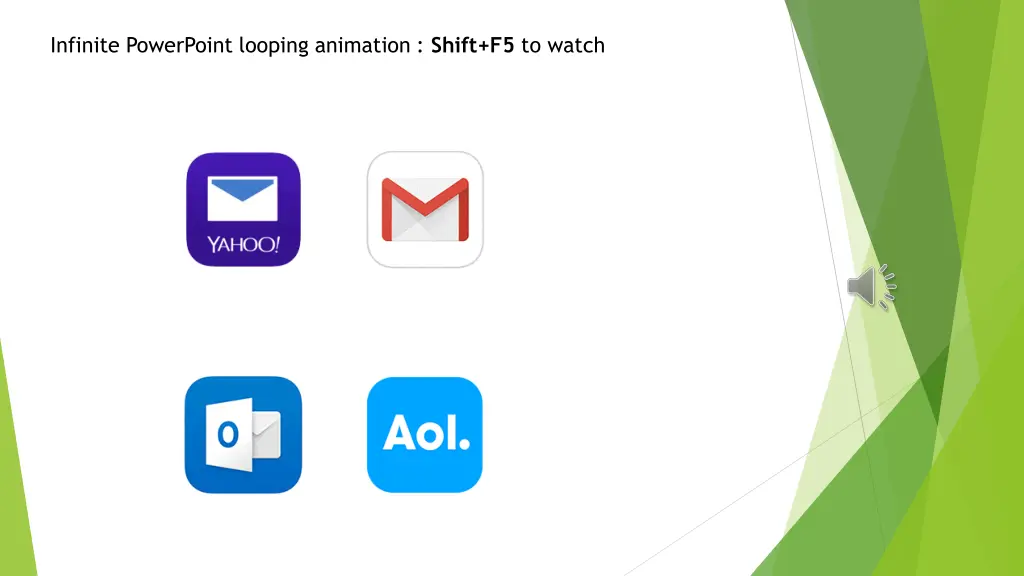 infinite powerpoint looping animation shift