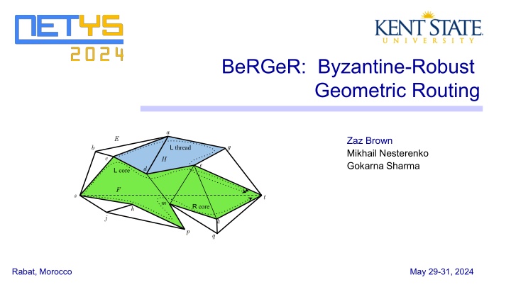 berger byzantine robust geometric routing