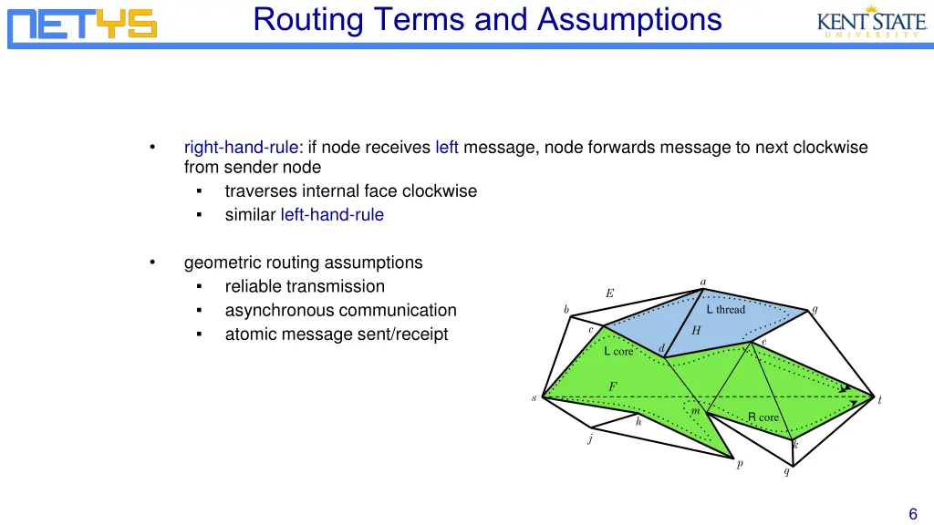 routing terms and assumptions