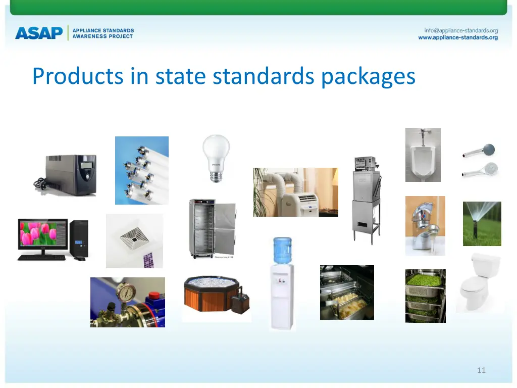 products in state standards packages