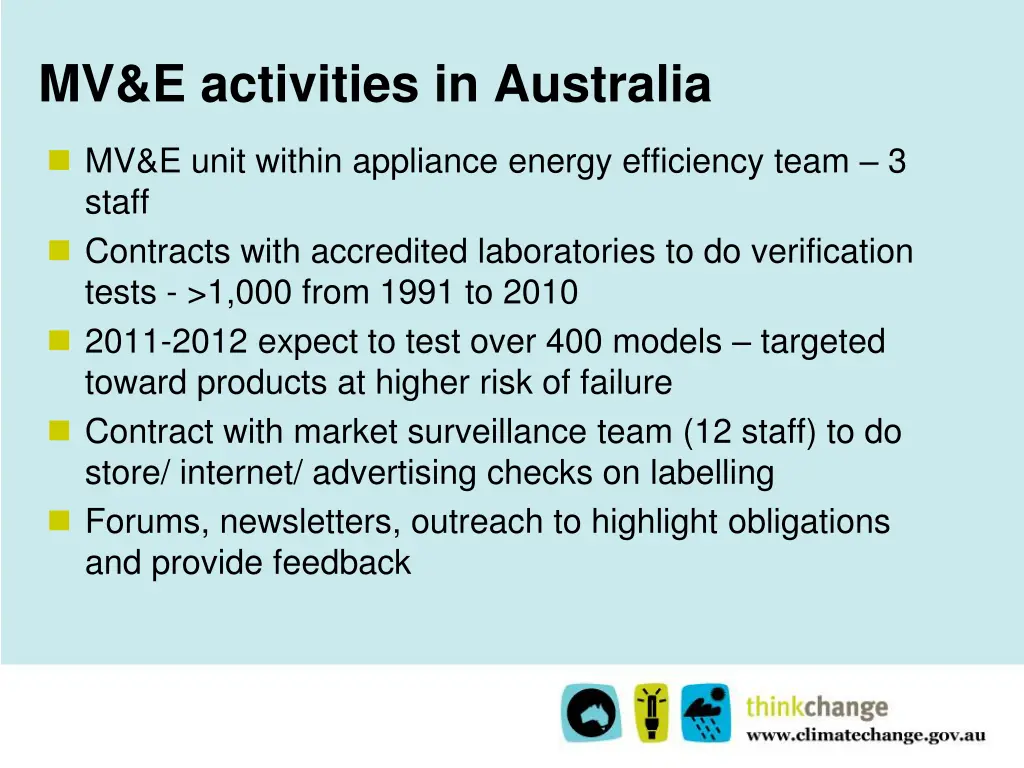 mv e activities in australia