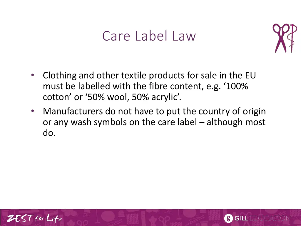 care label law