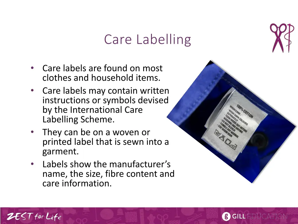 care labelling