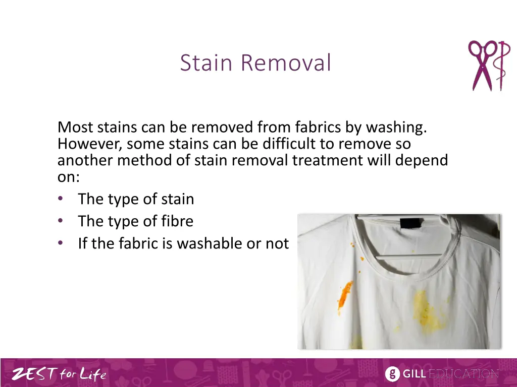 stain removal