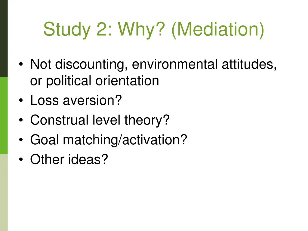 study 2 why mediation