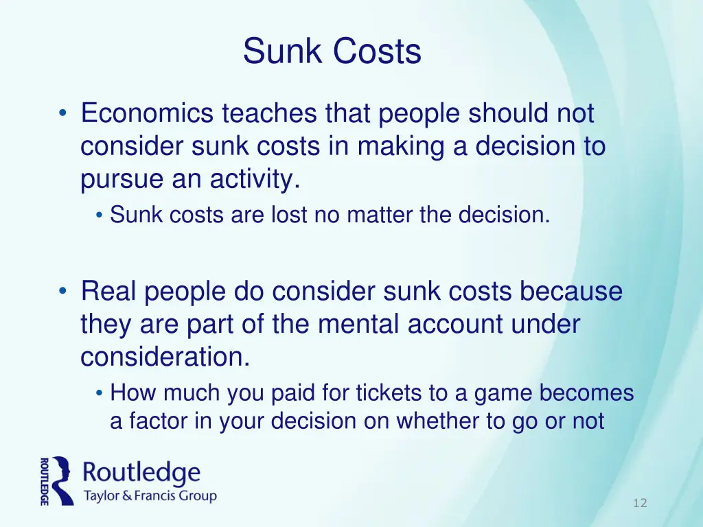 sunk costs