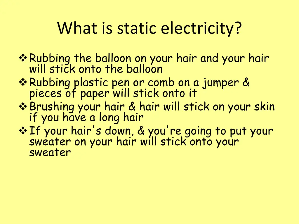 what is static electricity