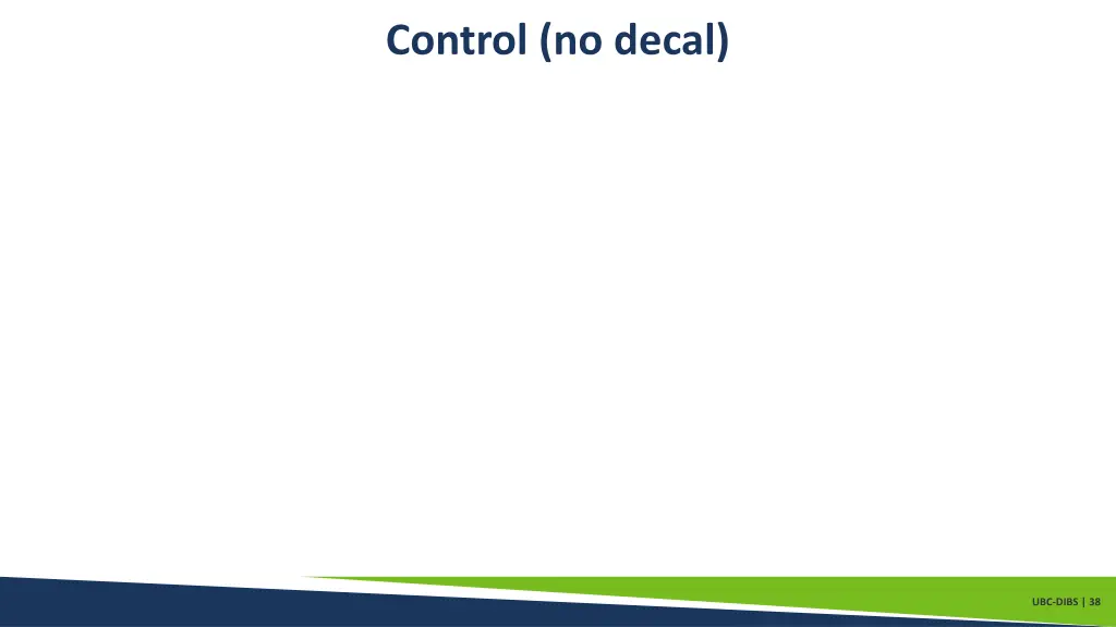 control no decal