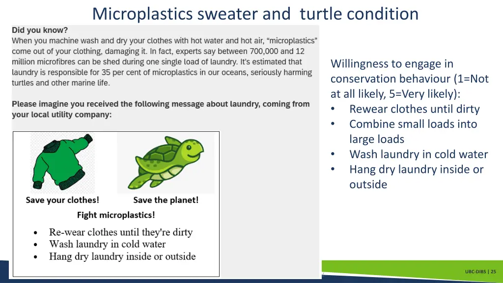 microplastics sweater and turtle condition