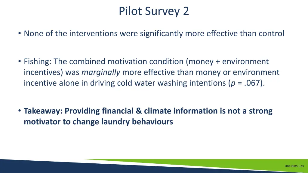 pilot survey 2 2