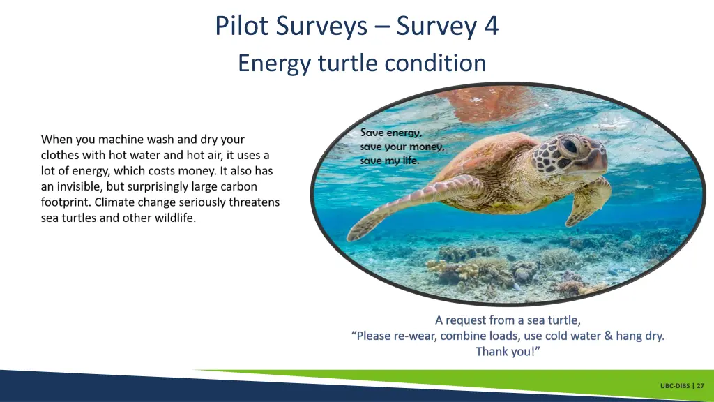 pilot surveys survey 4 energy turtle condition