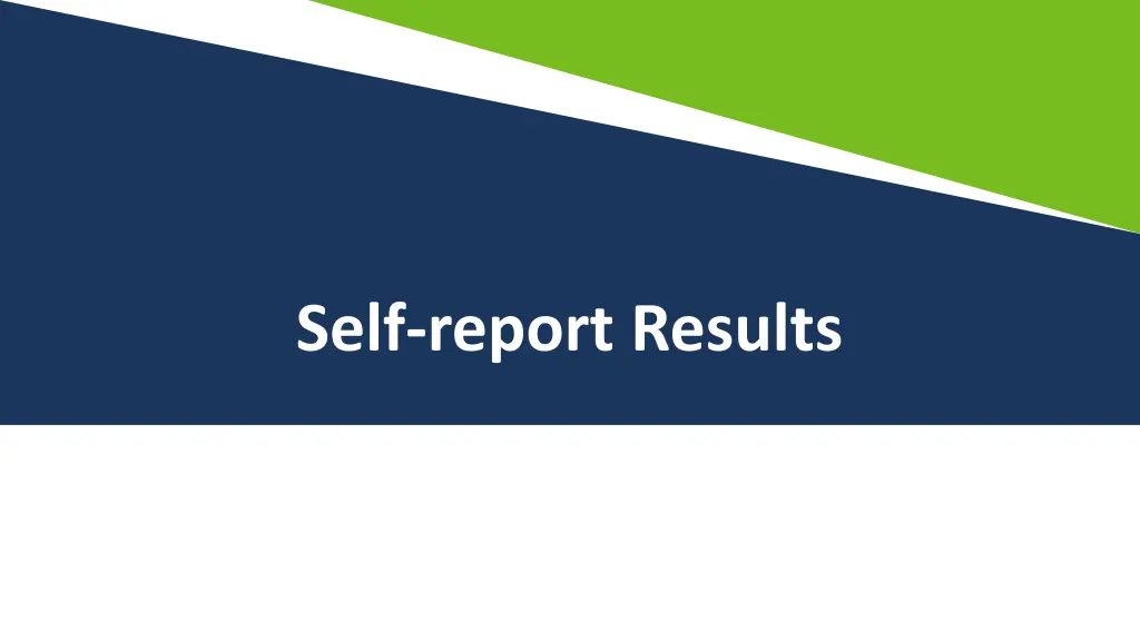 self report results