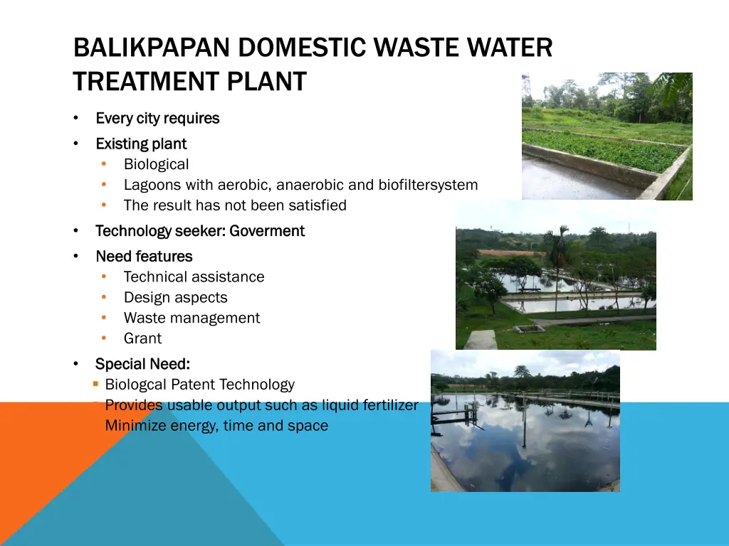 balikpapan domestic waste water treatment plant