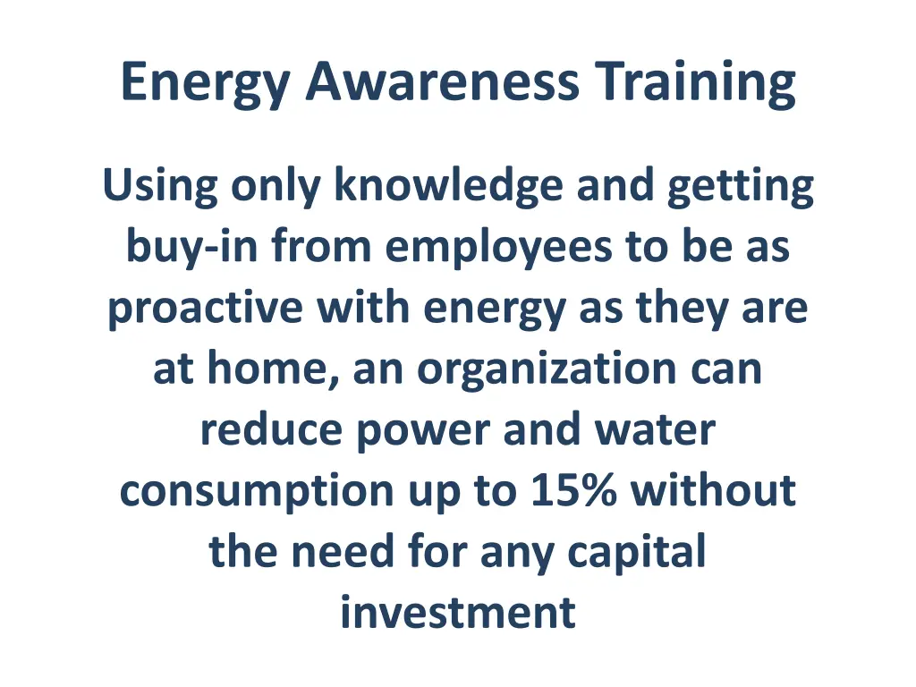 energy awareness training 1