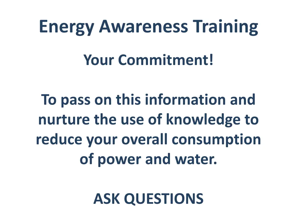 energy awareness training 2