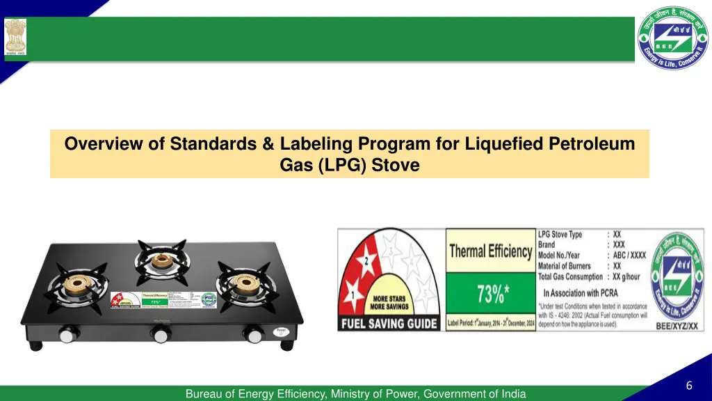 overview of standards labeling program