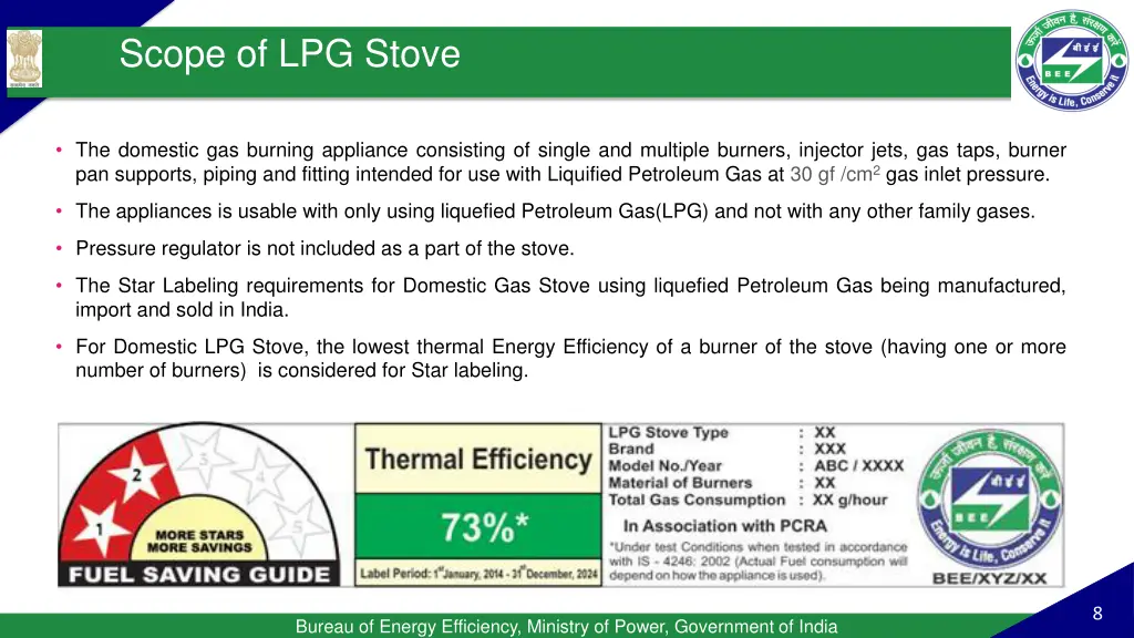 scope of lpg stove