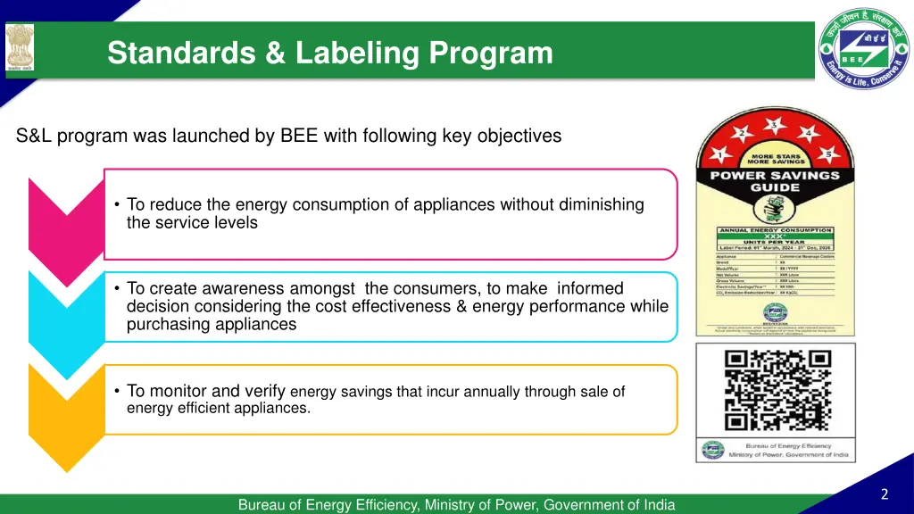 standards labeling program