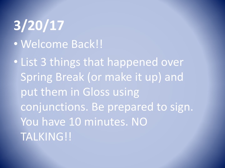 3 20 17 welcome back list 3 things that happened