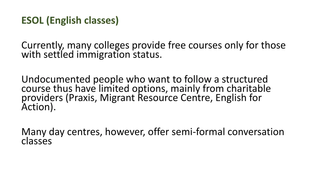 esol english classes