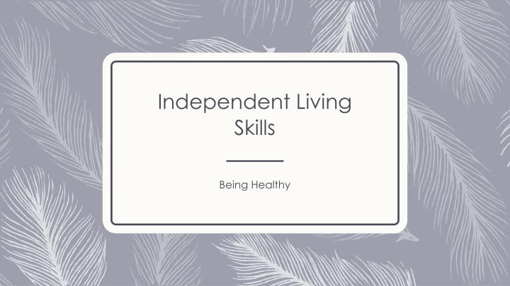 independent living skills