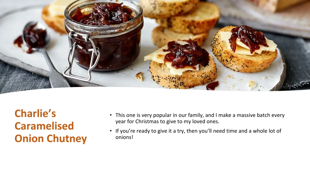 charlie s caramelised onion chutney