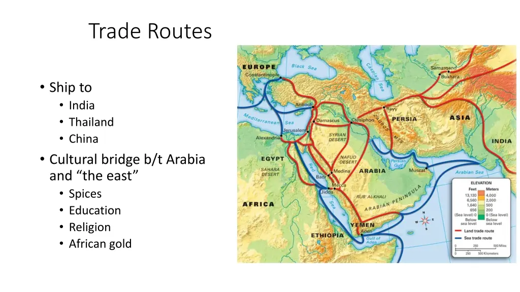 trade routes