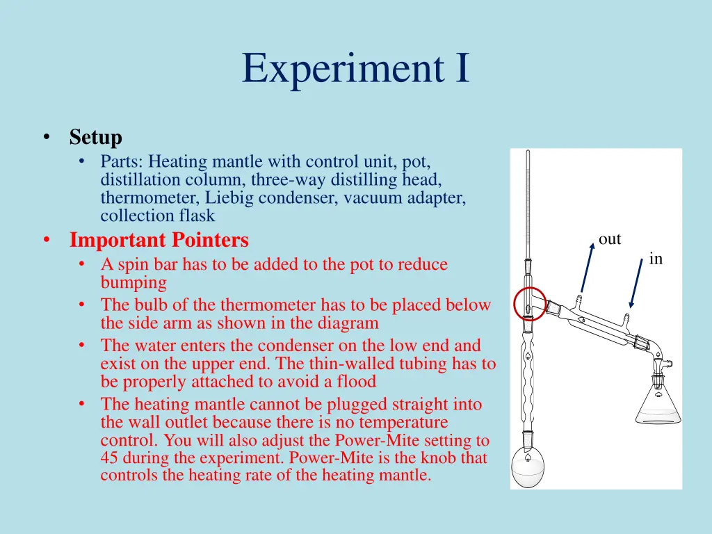 experiment i