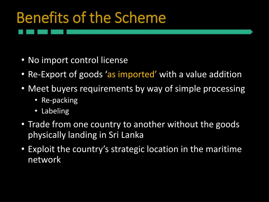 benefits of the scheme benefits of the scheme