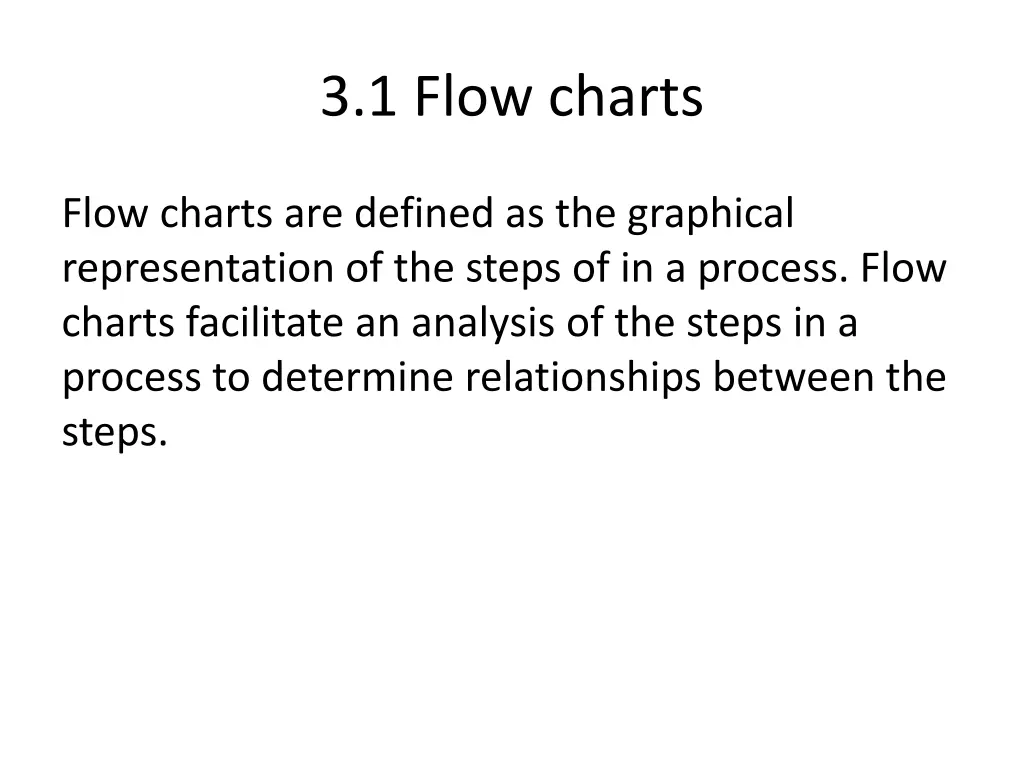 3 1 flow charts