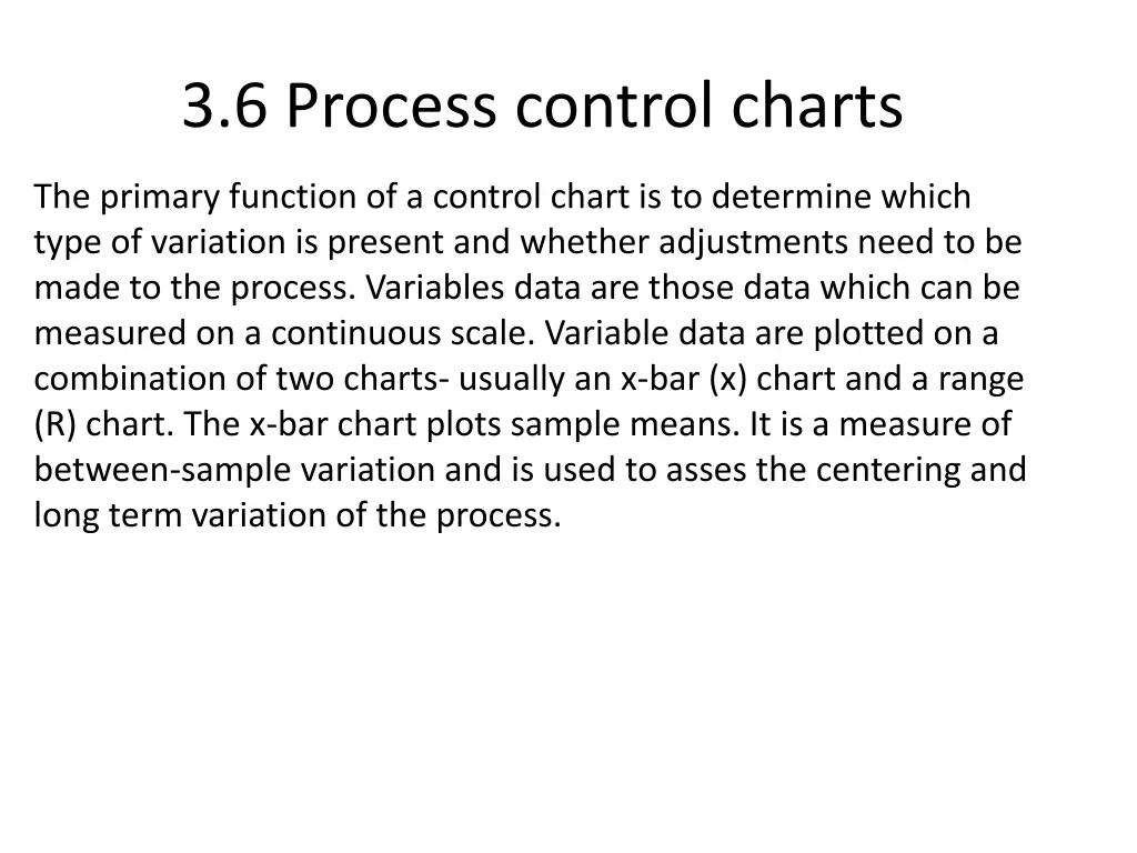 3 6 process control charts